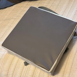 Gray and White Table Booster Seat